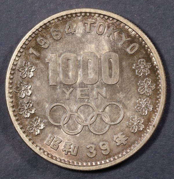 Japan 1000 Yen 1964 Silver Coin GC799 - Image 2