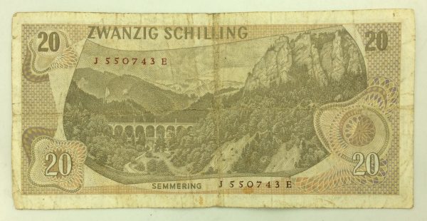 Austria 20 Schilling 1967 GB1029 - Image 2