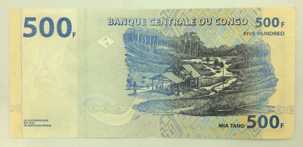 Congo 500 Francs 2002 PB3840317C GB1046 - Image 2