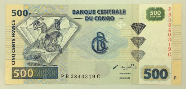 Congo 500 Francs 2002 PB3840319C GB1048