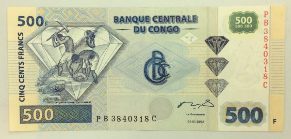 Congo 500 Francs 2002 PB3840318C GB1047
