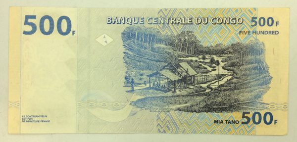 Congo 500 Francs 2002 PB3840320C GB1049 - Image 2