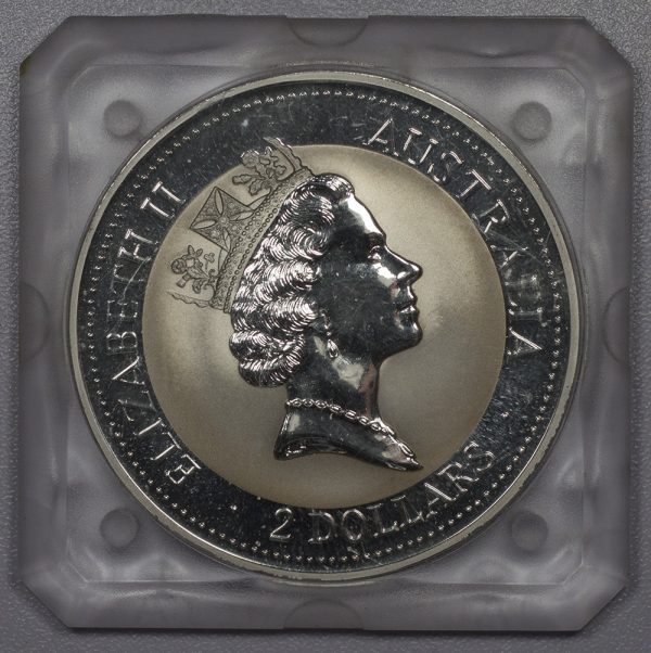Australia Kookaburra 2 Dollars 1993, 2 oz Ασημένιο 999 PGC441 - Image 2