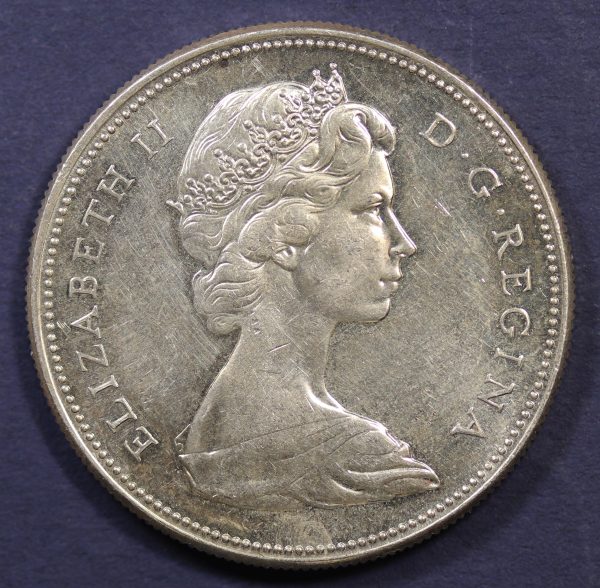 Canada 1 Dollar 1967 Silver Coin GC821