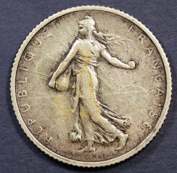 Switzerland 1 Franc 1916 Silver Coin GC824