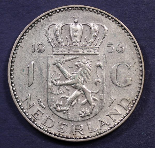 Netherlands 1 Gulden 1956 Silver Coin GC826 - Image 2