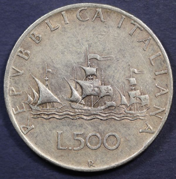 Italy 500 Lira 1958 Silver Coin GC827 - Image 2