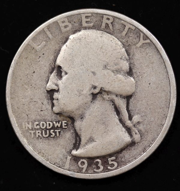 SILVER QUARTER DOLLAR 1935 GC896