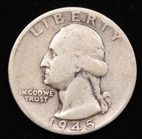 SILVER QUARTER 1945 GC904