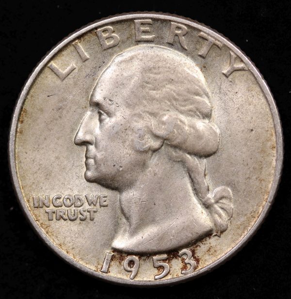 SILVER QUARTER 1953 GC905