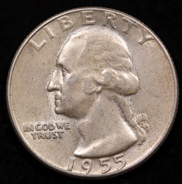 SILVER QUARTER 1955 GC907