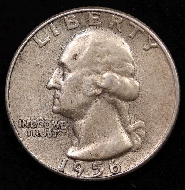 SILVER QUARTER 1956 GC908