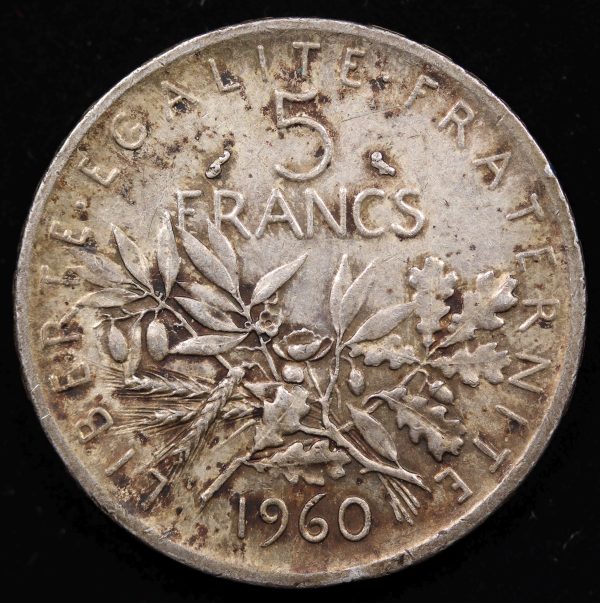 5 FRANCS SILVER 1960 GC910