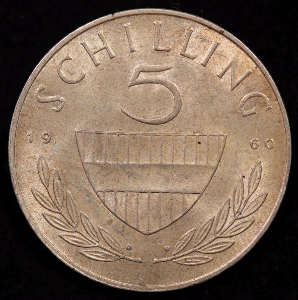 5 SCHILLINGS 1960 SILVER GC923