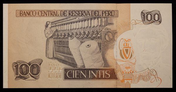 100 INTIS 1987 PERU No7026811D GB1086 - Image 2