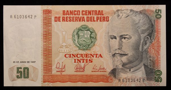 50 INTIS 1987 PERU No6103642 GB1084