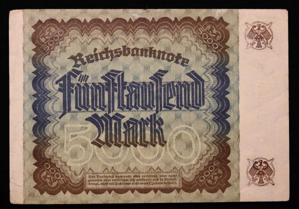 5000 MARK 1922 No718500 GB1083 - Image 2