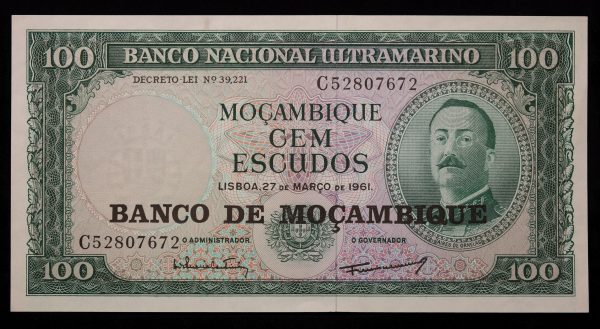 100 ESCUDOS MOZAMBIQUE 1961 No52807672 GB1081