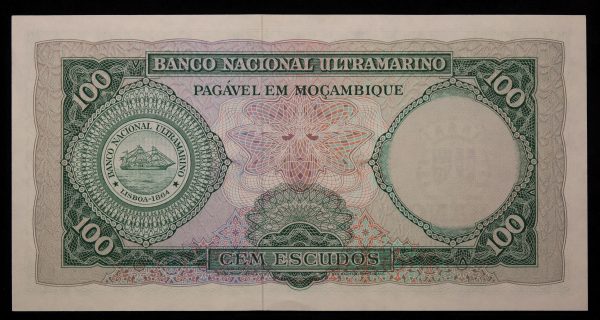 100 ESCUDOS MOZAMBIQUE 1961 No52807672 GB1081 - Image 2