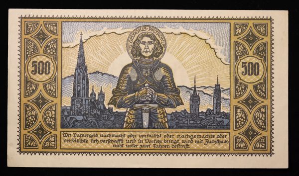 500 MARK 1922 FREIBURG No131282 GB1080