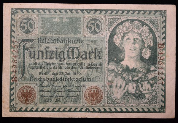 50 MARK 1920 No4964257 GB1077 - Image 2
