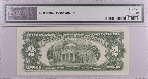 1963 $2 Legal Tender Note Fr-1514 PMG67 Superb Gem EPQ PGB72 - Image 2