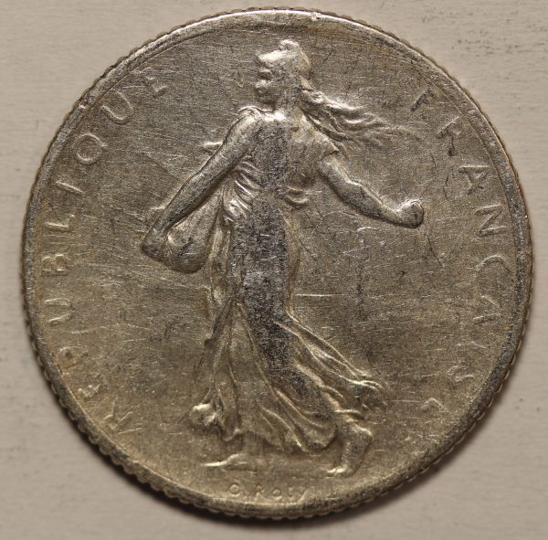 France 1 Franc 1916 Silver Coin GC847 - Image 2