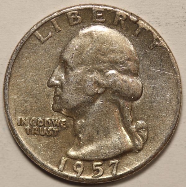 USA Quarter Dollar 1957 Silver Coin GC848