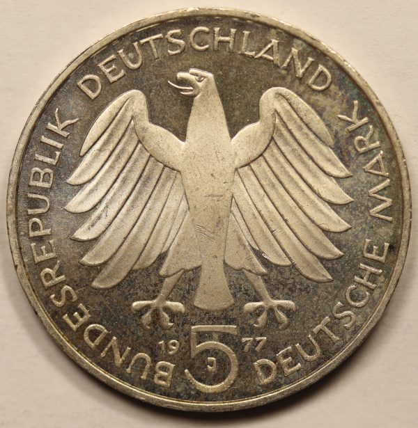 Germany 5 Mark 1977 Silver Coin GC879 - Image 2