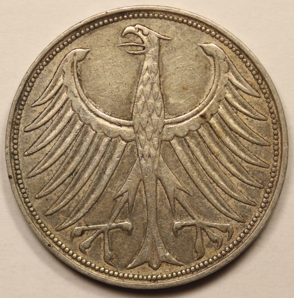 Germany 5 Mark 1951 D Silver Coin GC880 - Image 2