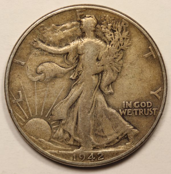 USA Half Dollar 1942 Silver Coin GC881