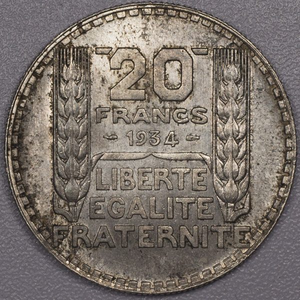 1934 20 Francs France PGC452 - Image 2