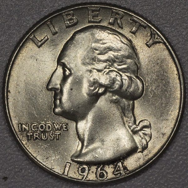 USA Silver 1/4 Dollar 1964 UNC PGC453
