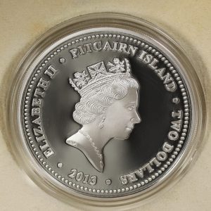 Alternative view of 2013 Giant Coconut Crab Pitcairn Islands 2 dollars