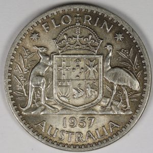 Alternative view of Florin 1957 Australia GC984