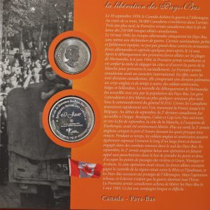 Canada - Netherland 60 Years of Liberation Euro Set With .925 Silver Token