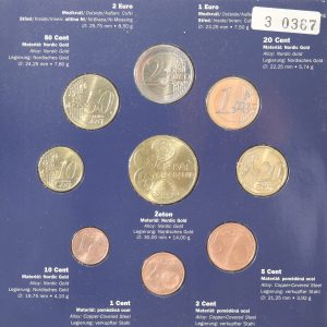 Alternative view of Czech Republic 2005 Euro Set