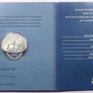 Luxemburg 25 Euro 2002 Silver Coin Proof