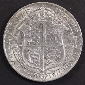 Alternative view of United Kingdom 1/2 Crown 1918 GC1006