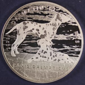 10 KUNA ΚΡΟΑΤΙΑ 2021 1 oz silver 999 Dalmatian Dog