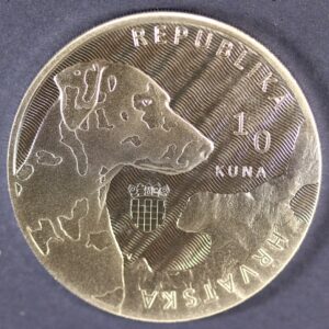 Alternative view of 10 KUNA ΚΡΟΑΤΙΑ 2021 1 oz silver 999 Dalmatian Dog