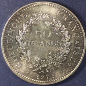 50 FRANCS 1975 SILVER