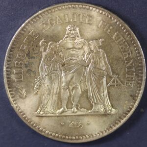 Alternative view of 50 FRANCS 1975 SILVER