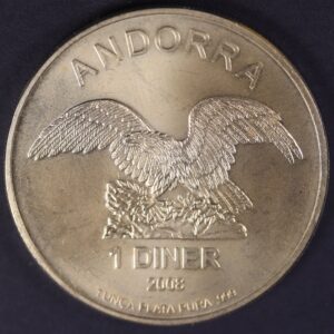 1 DINER ANDORRA 2008 1oz fine silver 999