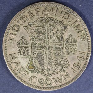 Alternative view of Half Crown 1941 Silver Coin GC1011