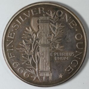 Alternative view of 1 OZ Silver Mercury Dime