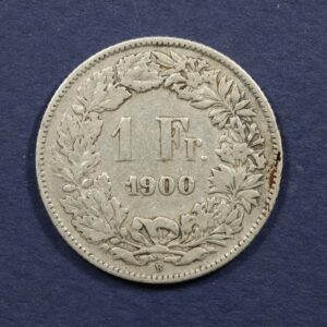 Alternative view of Switzerland 1 Franc 1900 GC1028