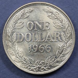 Alternative view of Liberia 1 Dollar 1966 GC1033