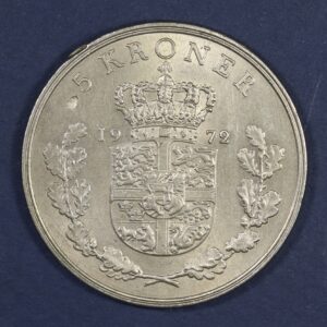 Alternative view of Denmark 5 Kroner 1972 GC1055