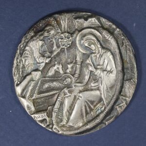 Ασημενιο Μεταλλιο απο την Σειρα "Η ΖΩΗ ΤΟΥ ΧΡΙΣΤΟΥ" Η Γεννηση